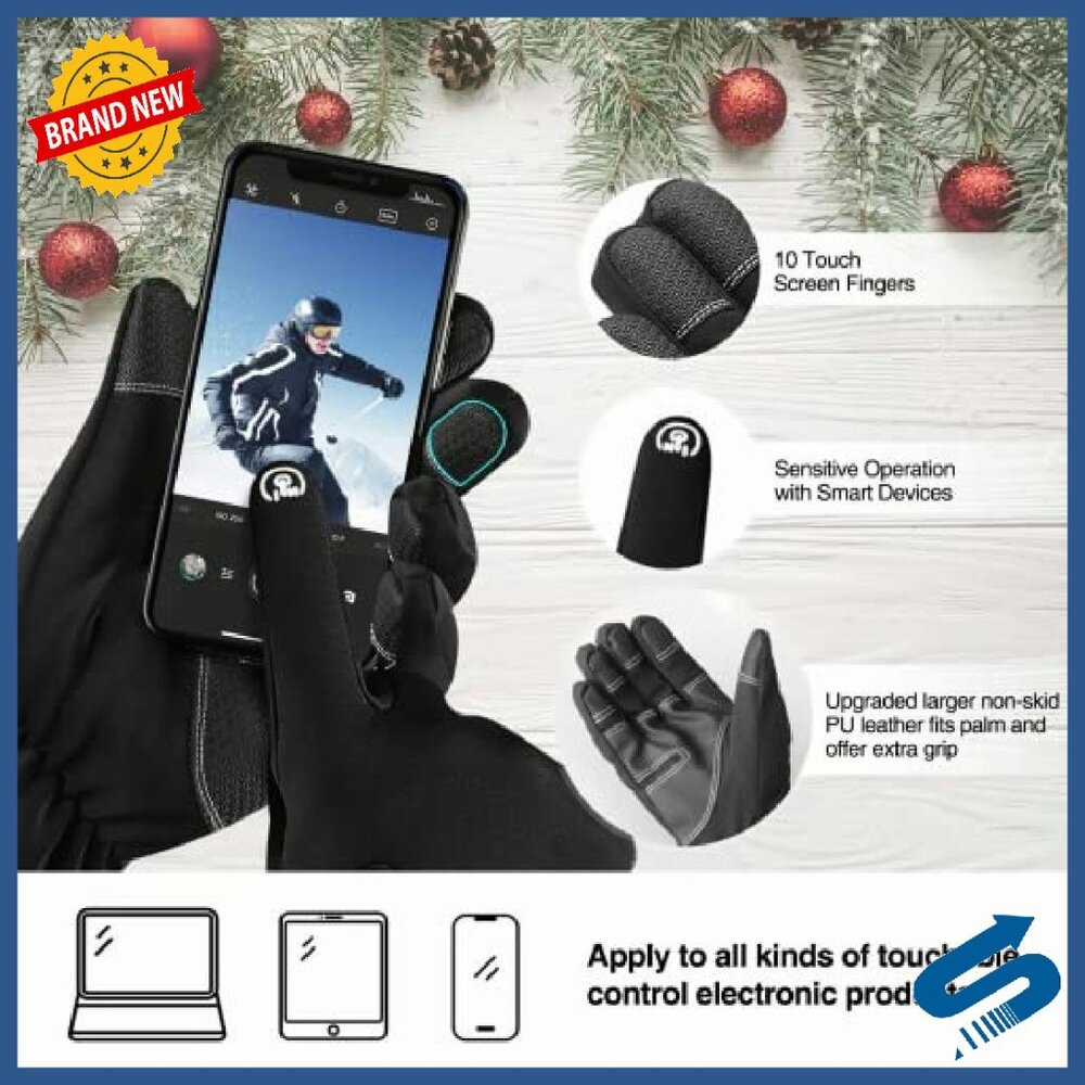 Medium Winter Gloves 5-Layer Insulation Waterproo… - image 4